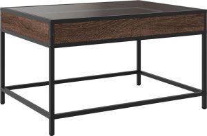 vidaXL Stolik kawowy z LED Infinity, brązowy dąb, 70x50x41 cm 7