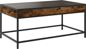 vidaXL Stolik kawowy z LED Infinity, przydymiony dąb, 90x50x41 cm 8