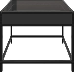 vidaXL Stolik kawowy z LED Infinity, czarny, 50x50x41 cm 7