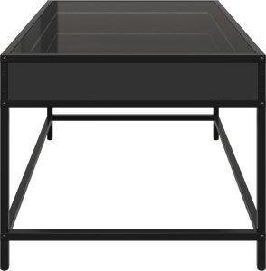 vidaXL Stolik kawowy z LED Infinity, czarny, 70x50x41 cm 6