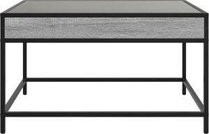 vidaXL Stolik kawowy z LED Infinity, szary dąb sonoma, 70x50x41 cm 5
