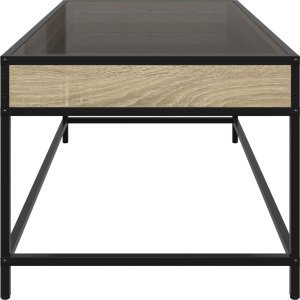vidaXL Stolik kawowy z LED Infinity, dąb sonoma, 90x50x41 cm 7