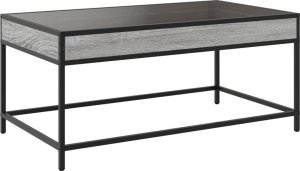 vidaXL Stolik kawowy z LED Infinity, szary dąb sonoma, 90x50x41 cm 8