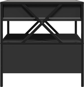 vidaXL Stolik kawowy z LED Infinity, czarny, 50x50x51 cm 8