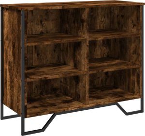 vidaXL Szafka, przydymiony dąb, 91x35,5x74,5 cm 2