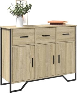 vidaXL vidaXL Szafka, dąb sonoma, 97x32,5x74,5 cm, materiał drewnopochodny 1