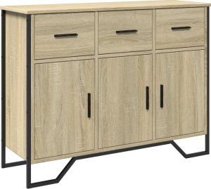 vidaXL Szafka, dąb sonoma, 97x32,5x74,5 cm 2