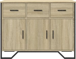 vidaXL Szafka, dąb sonoma, 97x32,5x74,5 cm 4