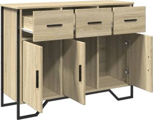 vidaXL Szafka, dąb sonoma, 97x32,5x74,5 cm 5