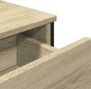 vidaXL Szafka, dąb sonoma, 97x32,5x74,5 cm 9