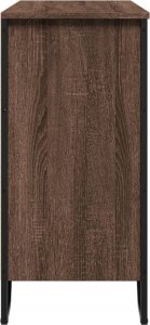 vidaXL Szafka, brązowy dąb, 91x35,5x74,5 cm 5