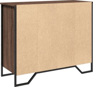 vidaXL Szafka, brązowy dąb, 91x35,5x74,5 cm 6