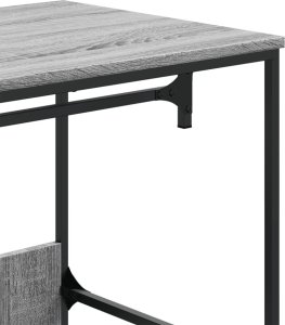 vidaXL vidaXL Szafa, szary dąb sonoma, 90x50x180 cm, materiał drewnopochodny 7