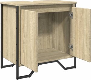 vidaXL vidaXL Szafka pod umywalkę, dąb sonoma, 60x35x60 cm 8