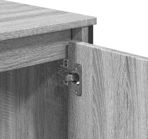 vidaXL vidaXL Szafka pod umywalkę, szary dąb sonoma, 60x35x60 cm 7