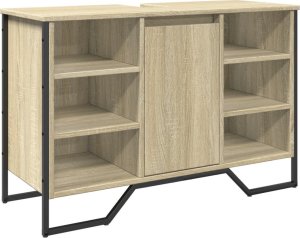 vidaXL vidaXL Szafka pod umywalkę, dąb sonoma, 91x35x60 cm 2