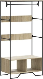 vidaXL vidaXL Szafa, dąb sonoma, 90x50x180 cm, materiał drewnopochodny 2