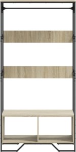 vidaXL vidaXL Szafa, dąb sonoma, 90x50x180 cm, materiał drewnopochodny 4