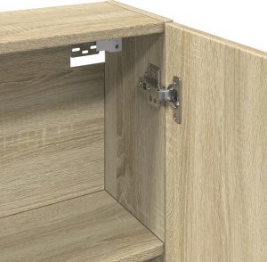 vidaXL vidaXL Szafka łazienkowa z lustrem, dąb sonoma, 64,5x20x66,5 cm 7