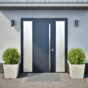 vidaXL vidaXL Donice ogrodowe, białe, 2 szt., 50x50x50 cm, stalowe 3