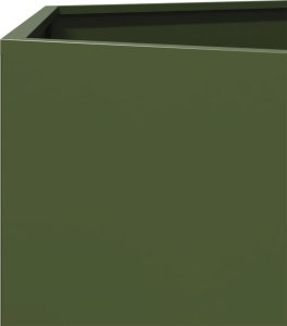vidaXL vidaXL Donica ogrodowa, oliwkowa, sześciokątna, 104x90x45 cm, stalowa 8