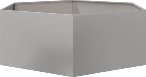 vidaXL vidaXL Donica ogrodowa, sześciokątna, 138x120x45 cm, stal nierdzewna 4