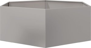 vidaXL vidaXL Donica ogrodowa, sześciokątna, 138x120x45 cm, stal nierdzewna 5