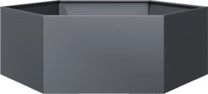 vidaXL vidaXL Donica ogrodowa, antracytowa, sześciokątna, 138x120x45 cm, stal 6