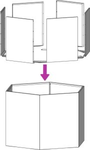 vidaXL vidaXL Donica ogrodowa, antracytowa, sześciokątna, 138x120x45 cm, stal 7