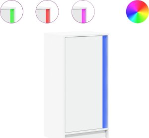 vidaXL Szafka z LED, biała, 42,5x34x85 cm 2