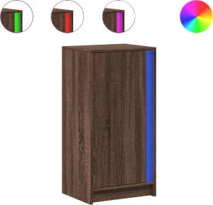 vidaXL vidaXL Szafka z LED, brązowy dąb, 42,5x34x85 cm 2