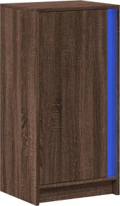 vidaXL vidaXL Szafka z LED, brązowy dąb, 42,5x34x85 cm 3