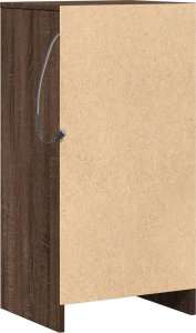 vidaXL vidaXL Szafka z LED, brązowy dąb, 42,5x34x85 cm 9