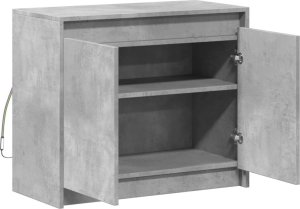 vidaXL vidaXL Szafka z LED, szarość betonu, 72x34x61 cm 7