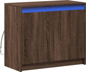 vidaXL Szafka z LED, brązowy dąb, 72x34x61 cm 3