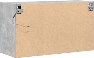 vidaXL vidaXL Ścienna szafka TV z LED, szarość betonu, 80x31x45 cm 8