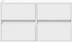 vidaXL vidaXL Ścienna szafka TV z LED, biała, 80x31x45 cm 6