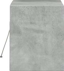 vidaXL vidaXL Ścienna szafka TV z LED, szarość betonu, 80x31x35 cm 7