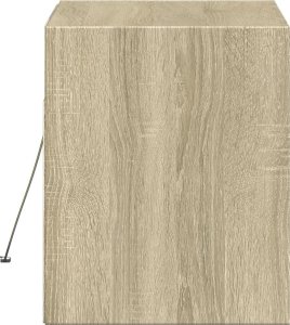 vidaXL vidaXL Ścienna szafka TV z LED, dąb sonoma, 80x31x35 cm 7