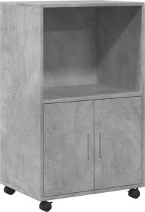 vidaXL vidaXL Szafka na kółkach, szarość betonu, 55x40x91 cm 2