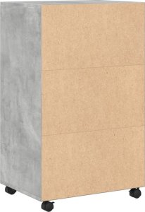 vidaXL vidaXL Szafka na kółkach, szarość betonu, 55x40x91 cm 6