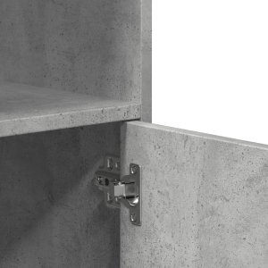 vidaXL vidaXL Szafka na kółkach, szarość betonu, 55x40x91 cm 8