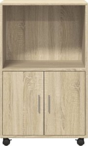 vidaXL vidaXL Szafka na kółkach, dąb sonoma, 55x40x91 cm 4