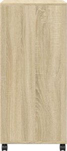 vidaXL vidaXL Szafka na kółkach, dąb sonoma, 55x40x91 cm 5