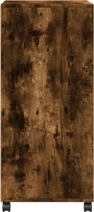 vidaXL vidaXL Szafka na kółkach, przydymiony dąb, 55x40x91 cm 5