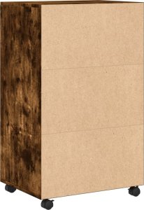 vidaXL vidaXL Szafka na kółkach, przydymiony dąb, 55x40x91 cm 6