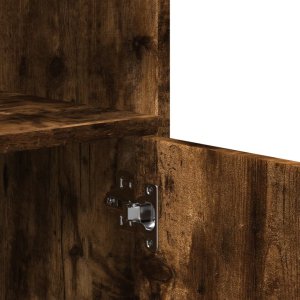 vidaXL vidaXL Szafka na kółkach, przydymiony dąb, 55x40x91 cm 8