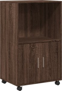 vidaXL vidaXL Szafka na kółkach, brązowy dąb, 55x40x91 cm 2
