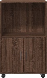 vidaXL vidaXL Szafka na kółkach, brązowy dąb, 55x40x91 cm 4