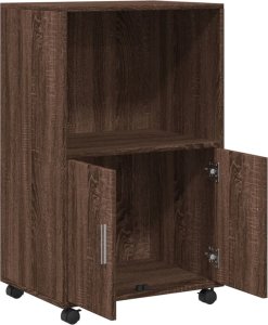 vidaXL vidaXL Szafka na kółkach, brązowy dąb, 55x40x91 cm 7